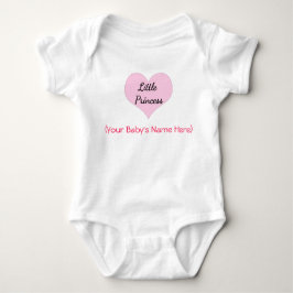Body Para Bebê Pequena Princesa Personalizada