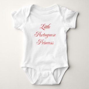 Body Para Bebê Pequena Princesa Portuguesa