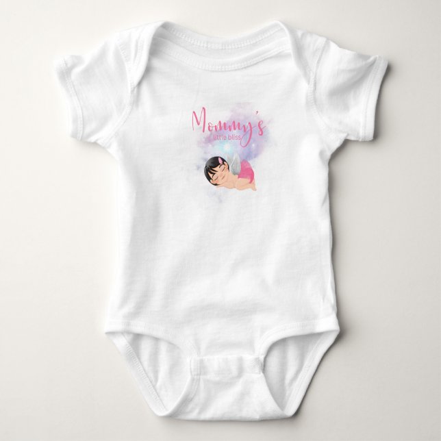 Body Para Bebê Pequena roupa de bebê de mamãe (Frente)