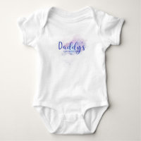 Pequena roupa para bebê do anjo guerreiro do pai