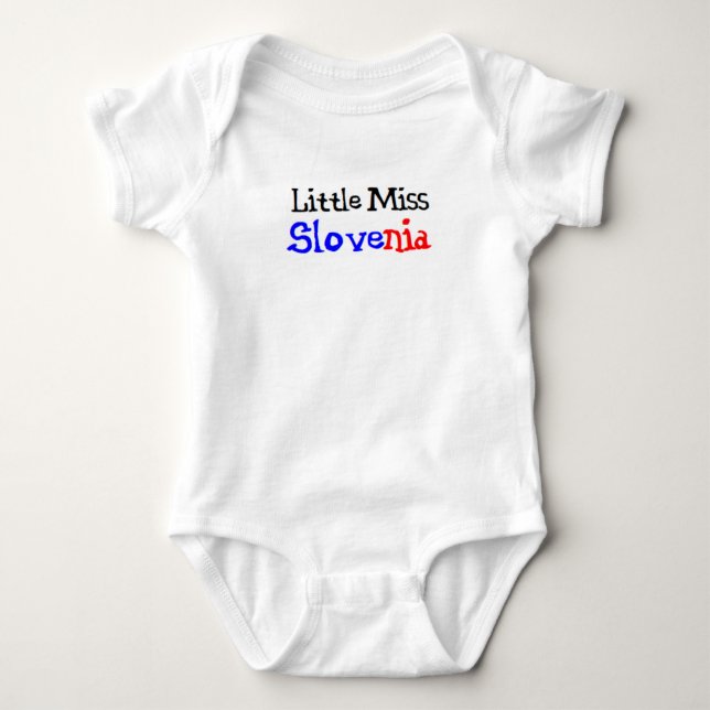 Body Para Bebê pequena senhora eslovena (Frente)