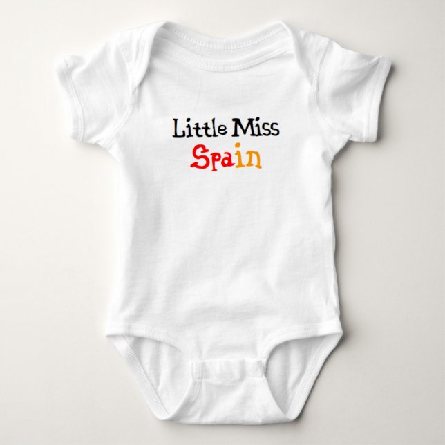 Body Para Bebê pequena senhora espanhola (Frente)