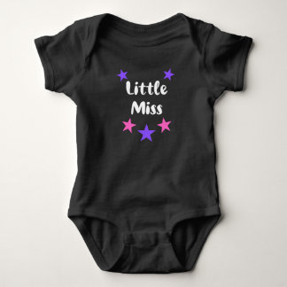 Body Para Bebê Pequena Senhora Estrelas Rosa e Roxo