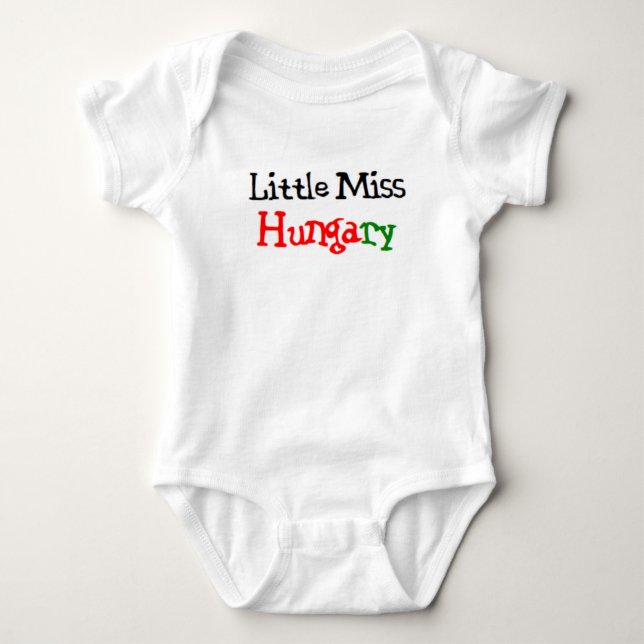 Body Para Bebê pequena senhora húngara (Frente)