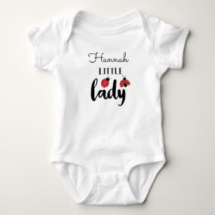 Body Para Bebê Pequena Senhora Joaninhas Personalizadas