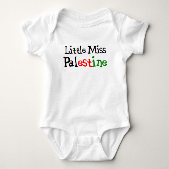 Body Para Bebê pequena senhora palestina (Frente)