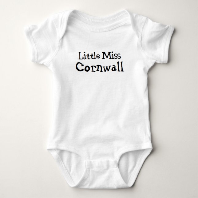 Body Para Bebê pequena senhorita da Cornish (Frente)