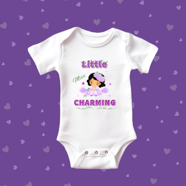 Body Para Bebê Pequena senhorita encantadora (Criador carregado)