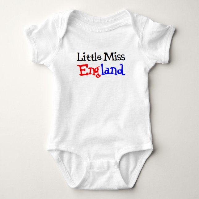 Body Para Bebê pequena senhorita inglesa (Frente)