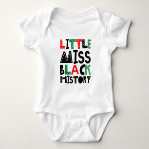 Body Para Bebê Pequena Senhorita Mês da História Negra