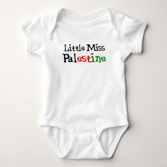 Body Para Bebê pequena senhrita palestina (Frente)