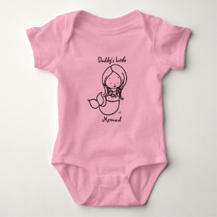 Body Para Bebê Pequena Sereia pai