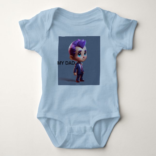 Body Para Bebê Pequena Trendsetter: Adoráveis T-Shirts de Bebê pa (Frente)