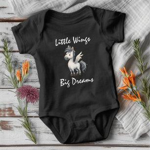 Body Para Bebê Pequenas Asas, Grandes Sonhos Pegasus