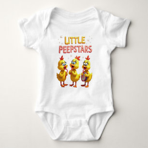Body Para Bebê Pequenas Peepstars - Víblias de Banda da Páscoa Re