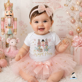 Body Para Bebê Pequeno açucareiro do Quebra-Nozes Rosa País das M