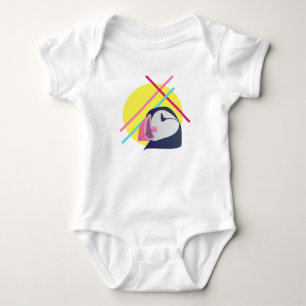 Body Para Bebê Pequeno Asno Amarelo