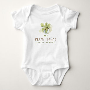 Body Para Bebê Pequeno broto de senhora das plantas