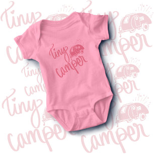 Body Para Bebê Pequeno Camper Camping Baby Gift Bodyfato Uma Peça