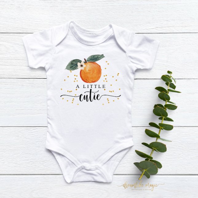 Body Para Bebê Pequeno Citrus Tangerine, Fruta Cute Baby (Criador carregado)