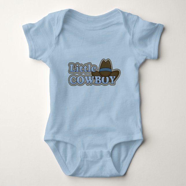 Body Para Bebê Pequeno Cowboy - Boys Western (Frente)