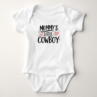 Body Para Bebê Pequeno cowboy da mamãe
