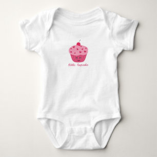 Body Para Bebê Pequeno Cupcake Bebê Jersey Bodô