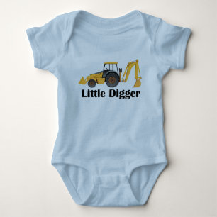 Body Para Bebê Pequeno Digger - Bebê Jersey Bodycase