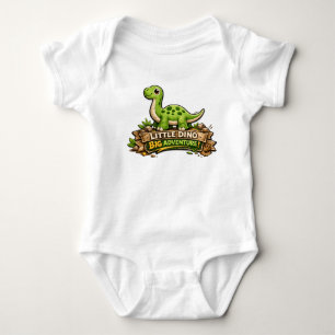 Body Para Bebê 🦕✨ “Pequeno Dino, Grande Aventura!”👶💚