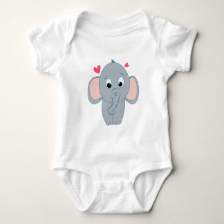 Body Para Bebê Pequeno elefante bonito