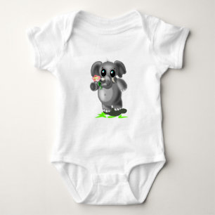 Body Para Bebê Pequeno Elefante Bonito - Doce -