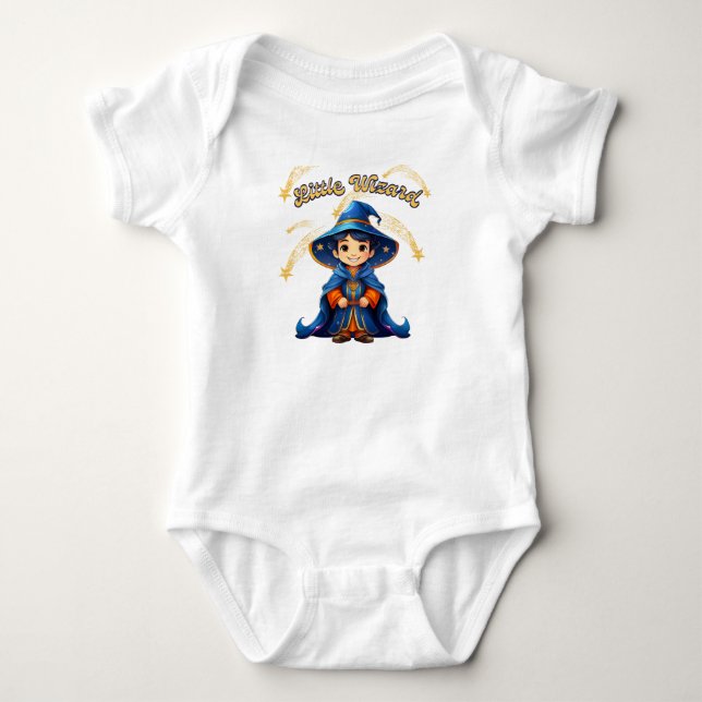 Body Para Bebê Pequeno Feiticeiro – Bodysuit de Bebê para Hallowe (Frente)