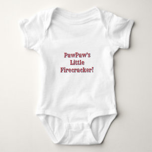 Body Para Bebê Pequeno Fogos de Artifício do PawPaw! EUA 250 Fogo