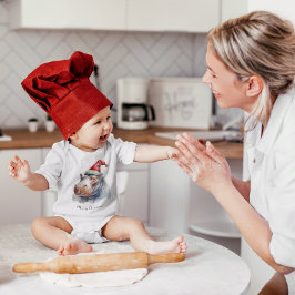 Body Para Bebê Pequeno Hipopótamo do Papai Noel, personalizado