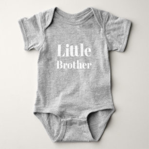 Body Para Bebê Pequeno irmão branco, bonito