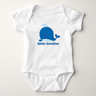 Body Para Bebê Pequeno Irmão de Baleia Azul