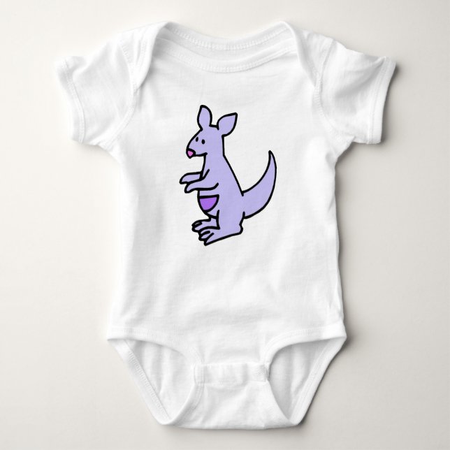 Body Para Bebê Pequeno Kangaroo T-Shirt (Frente)