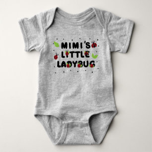 Body Para Bebê Pequeno Ladybug de Mimi - Bonito