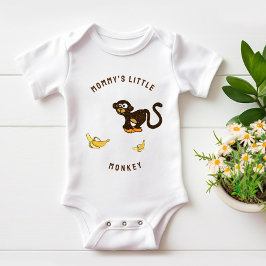 Body Para Bebê Pequeno macaco