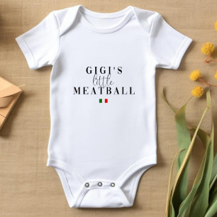 Body Para Bebê Pequeno Meatball de Gigi Lança italiana