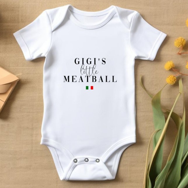 Body Para Bebê Pequeno Meatball de Gigi | Lança italiana (Criador carregado)