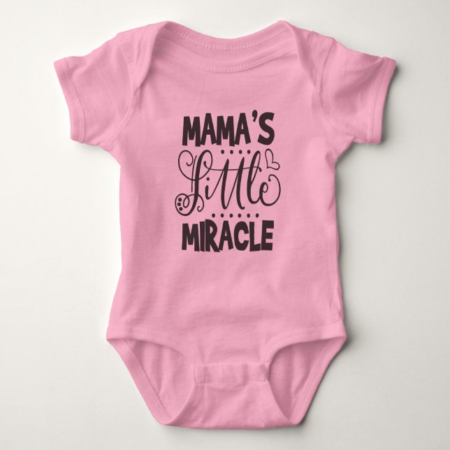 Body Para Bebê Pequeno Milagre da Mamãe (Frente)
