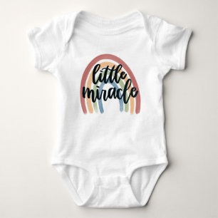 Body Para Bebê Pequeno Milagre Rainbow Baby Bodysuit