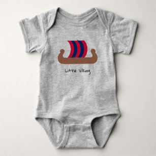 Body Para Bebê Pequeno navio Viking Baby Jersey Bodyfato