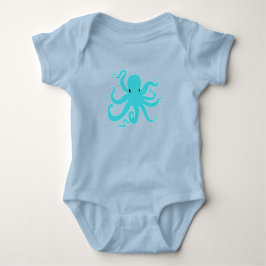 Body Para Bebê Pequeno Octopus, Núcleo De Bebê - Animais Marinhos