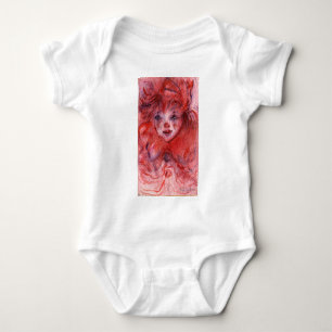 BODY PARA BEBÊ PEQUENO PALHAÇO VERMELHO