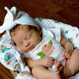 Body Para Bebê Pequeno Pêssego