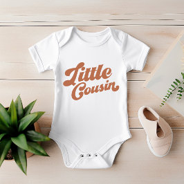 Body Para Bebê Pequeno Primo Bonito | Família Marrom corresponden