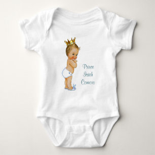 Body Para Bebê Pequeno Príncipe Loiro Personalizado