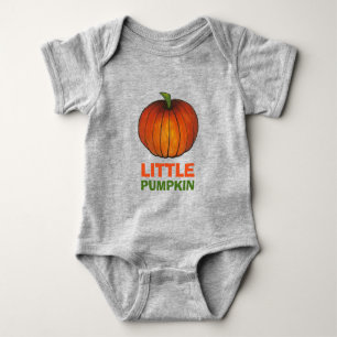 Body Para Bebê Pequeno Pumpkin Laranja Pumpkins outono Colheita